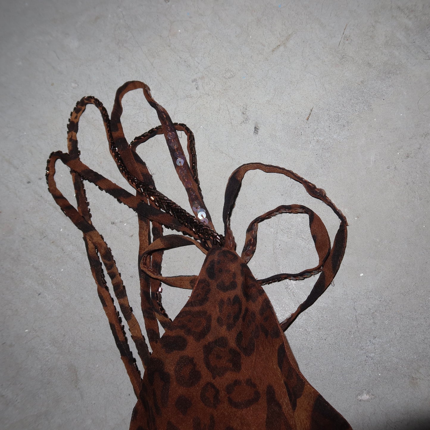 YVE London Silk Leopard Print Dress