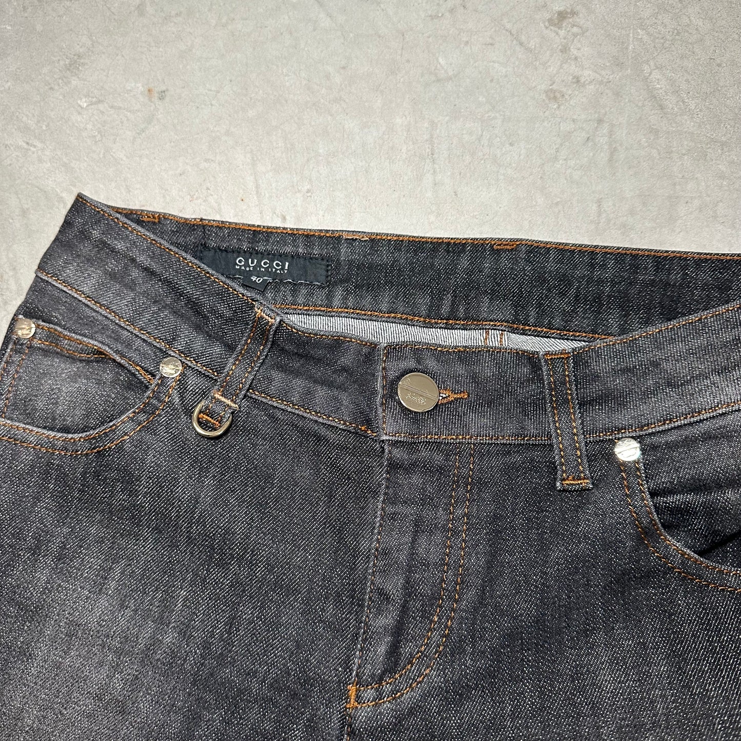 Gucci Dark Wash Flared Jeans