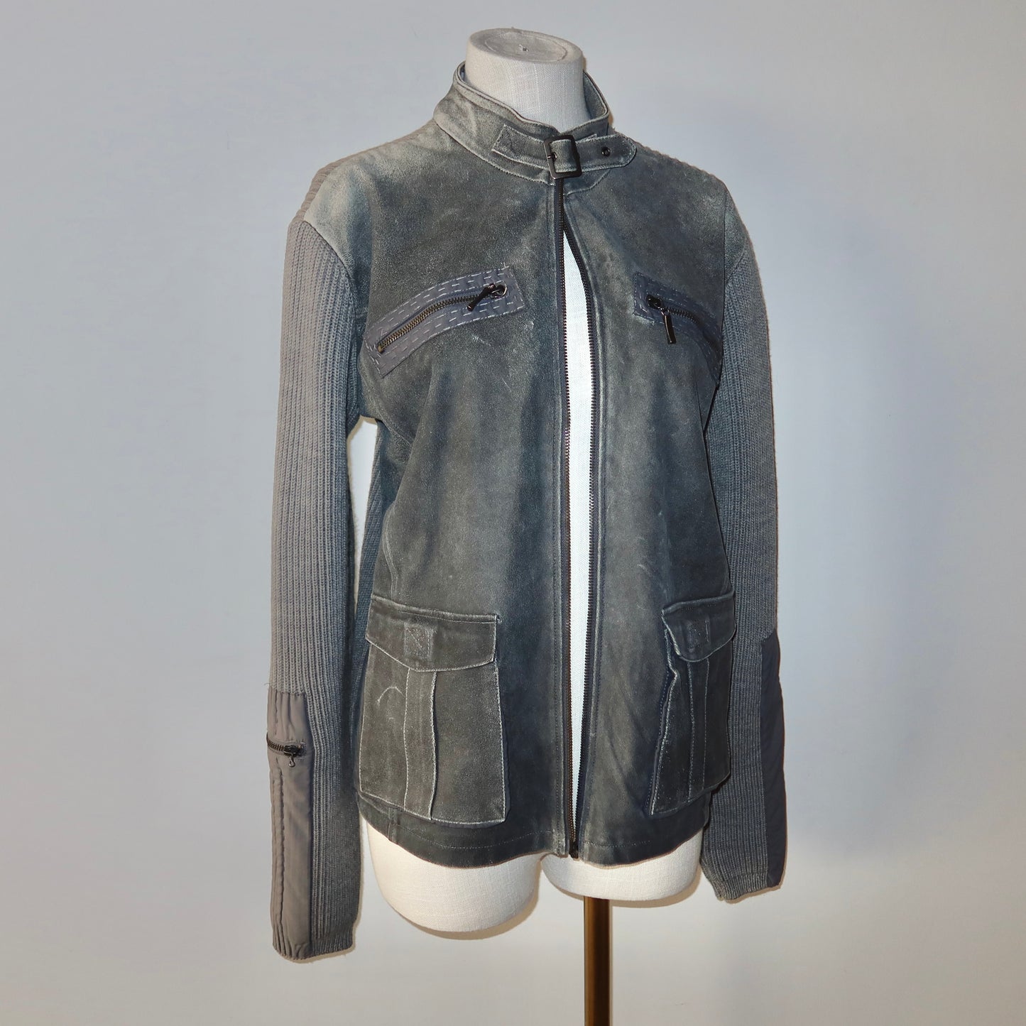 Cavalli Class Men’s Leather Jacket