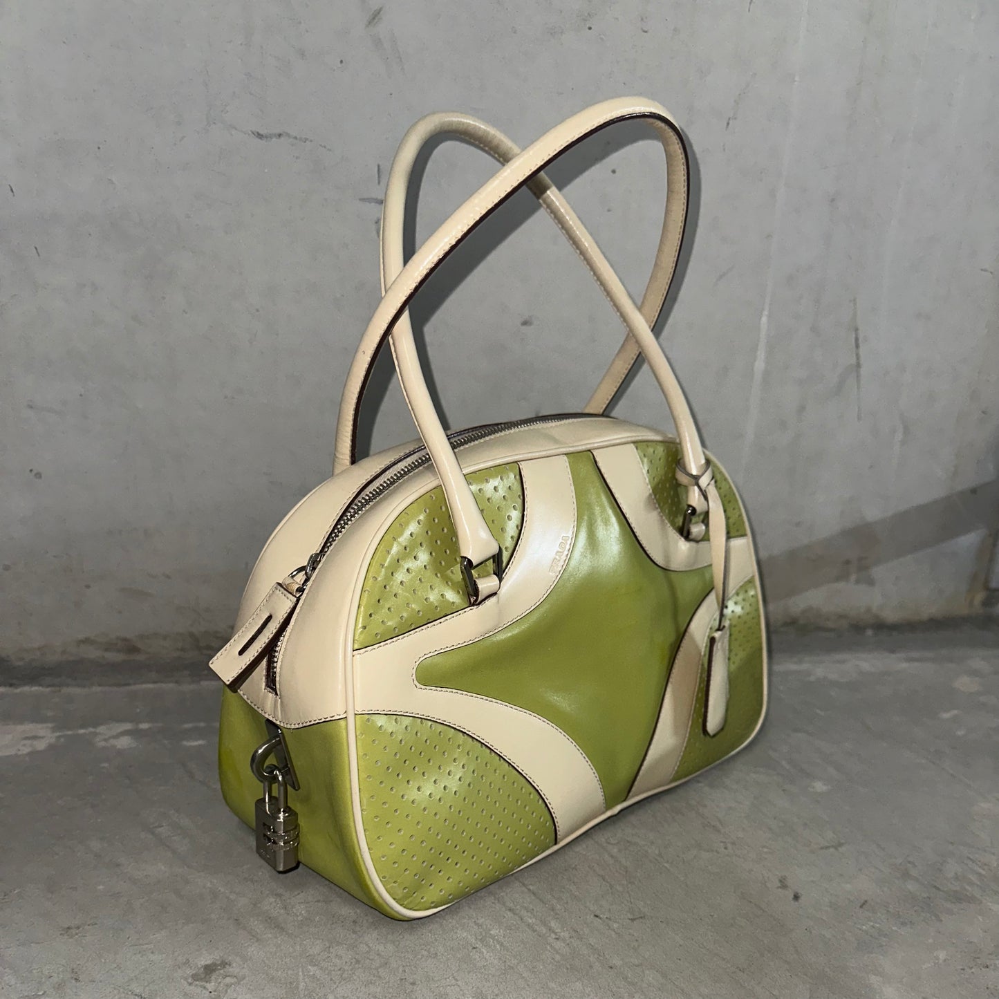 Prada Rare Green Bowling Bag