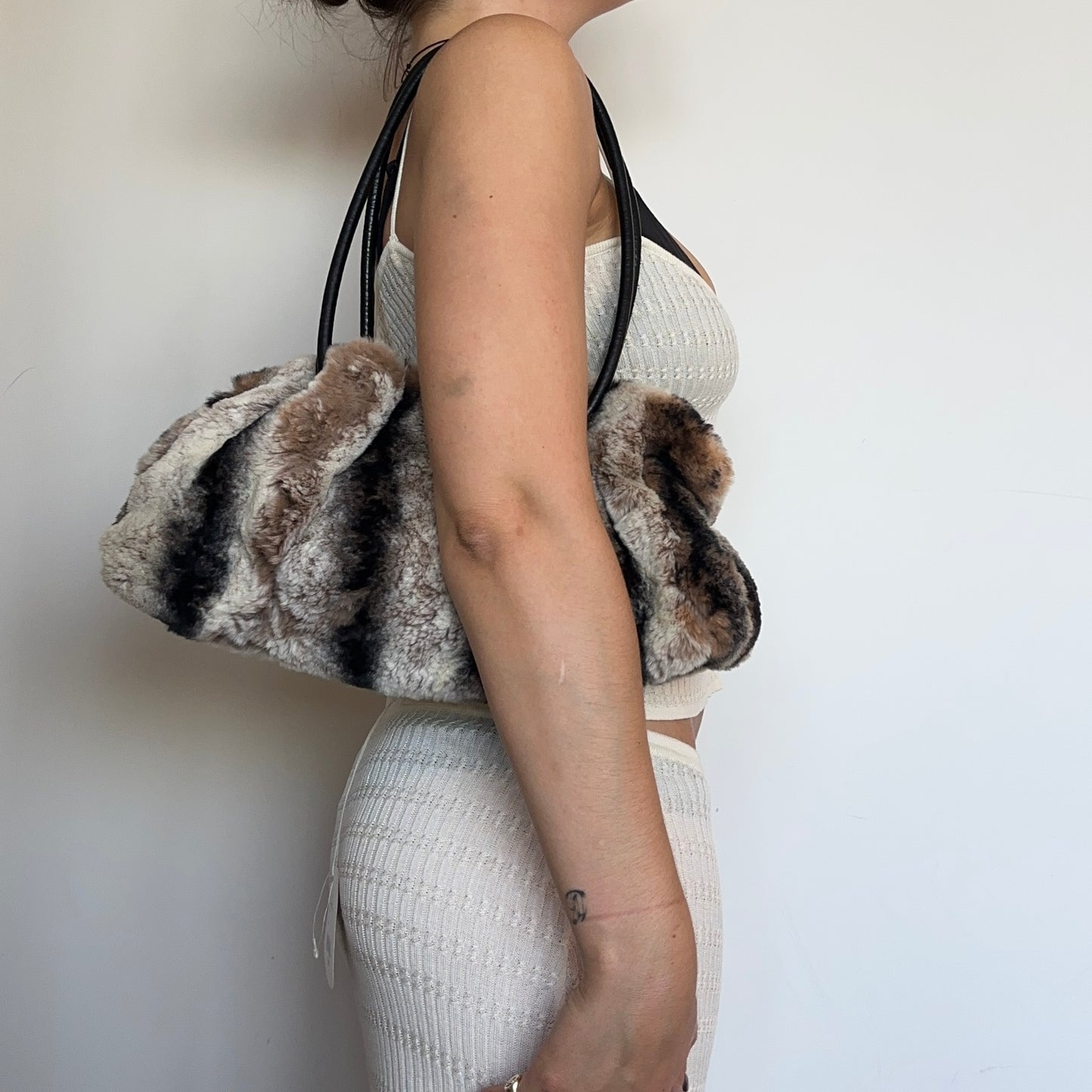 Vintage Italian Rabbit Fur Bag