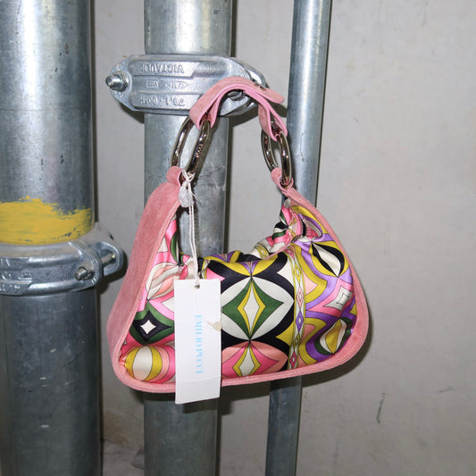 Emilio Pucci Mini Satin and Suede Bag (BNWT)
