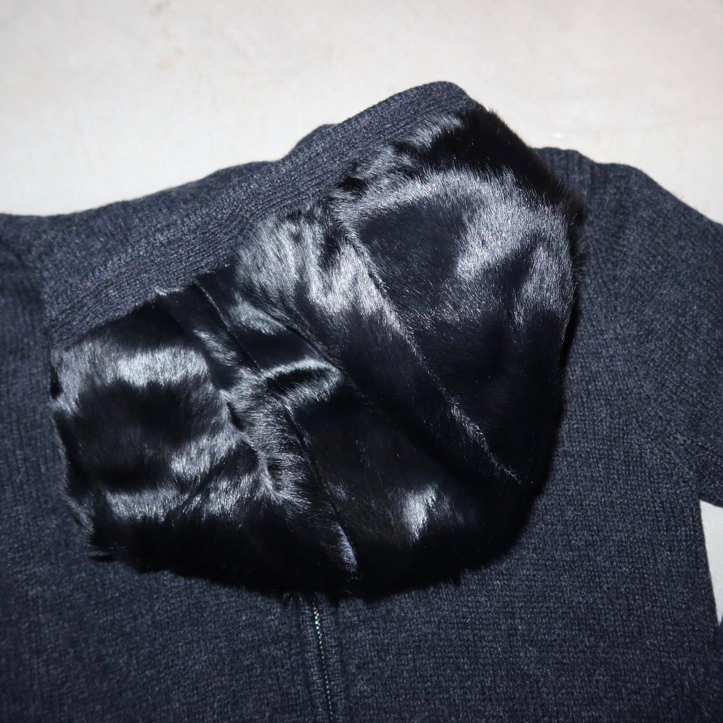 Prada Sport Wool and Goat Fur Hoodie