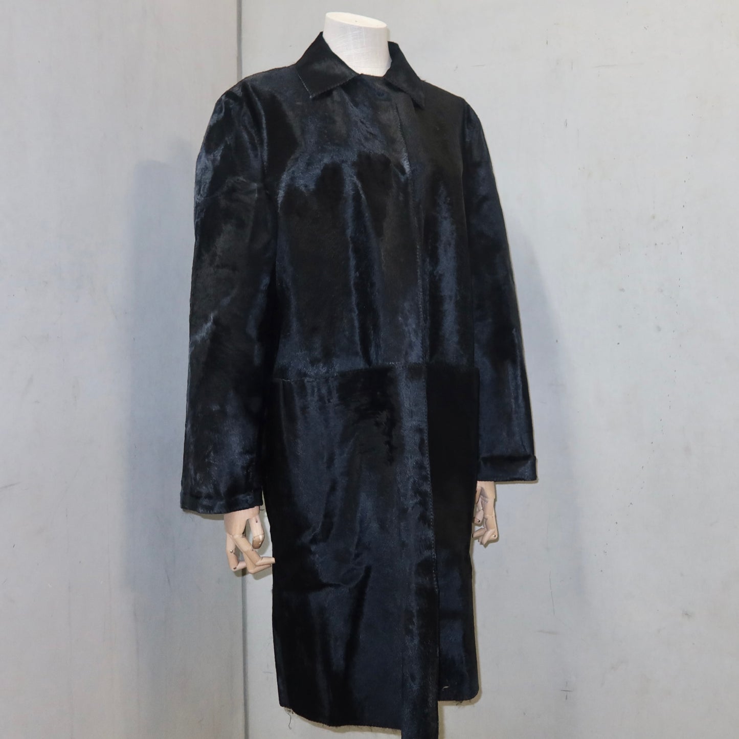 Marni Black Cowhide Coat
