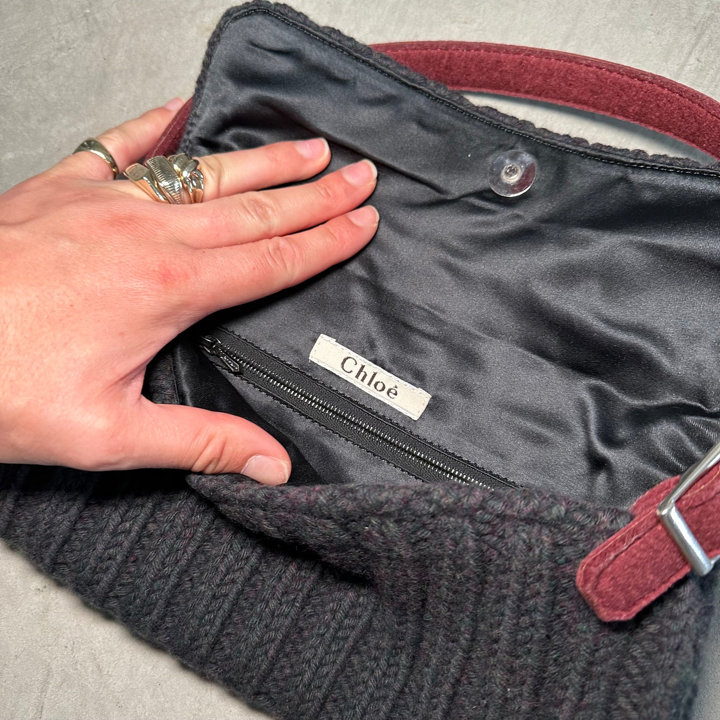 Chloe by Stella McCartney Knitted Varsity Bag