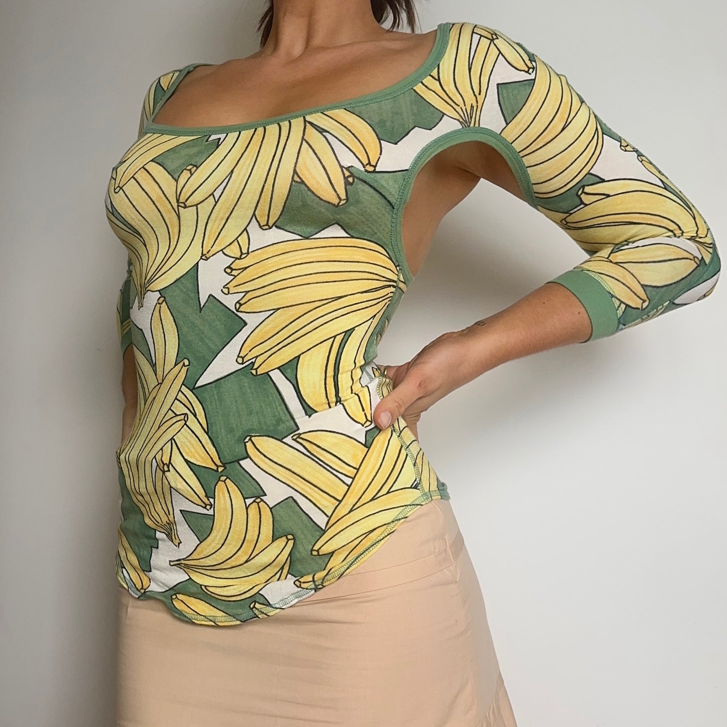 Chloé Rare SS2004 Banana Cut Out Top