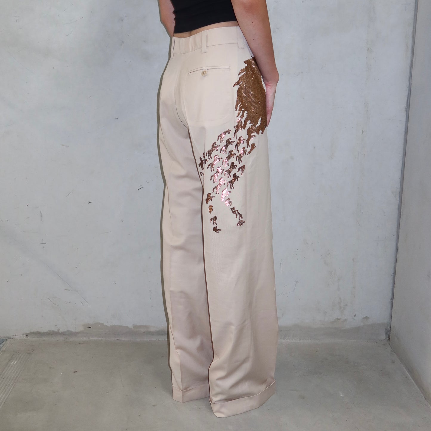 Chloé Rare SS2001 Sequin Horse Trousers (BNWT)