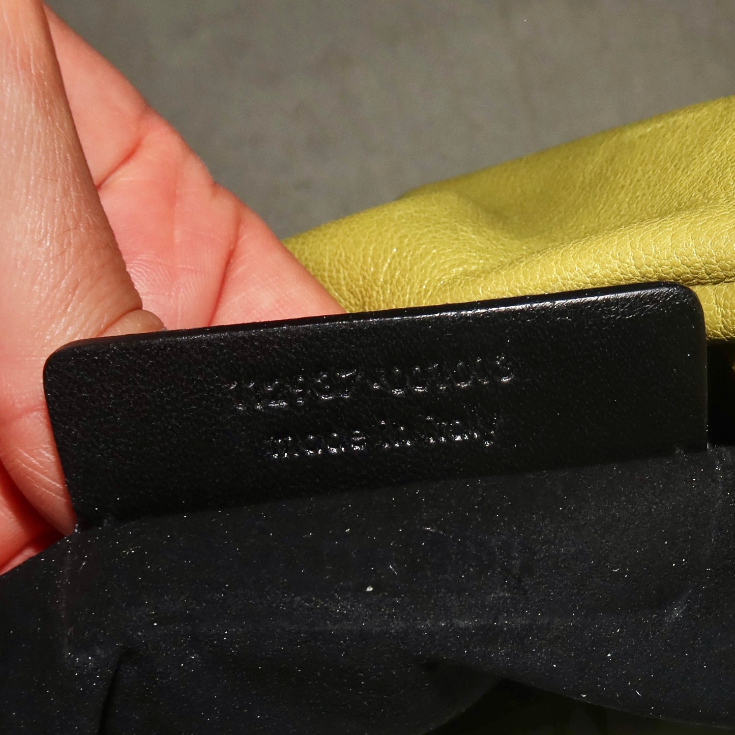YSL Green Leather Nadja Bag