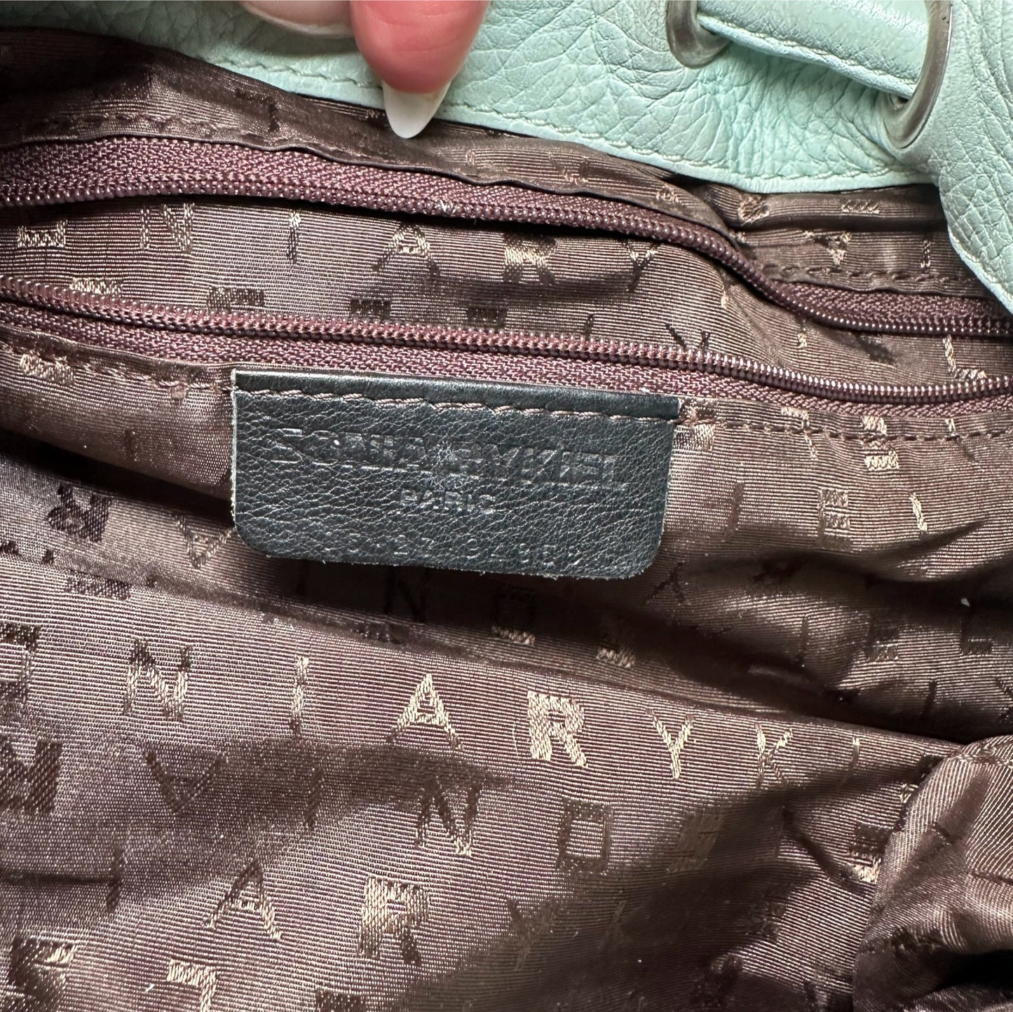 Sonia Rykiel Mint Domino Bag