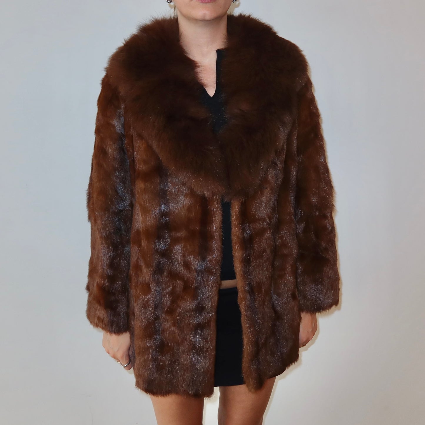 Vintage Brown Fur Coat