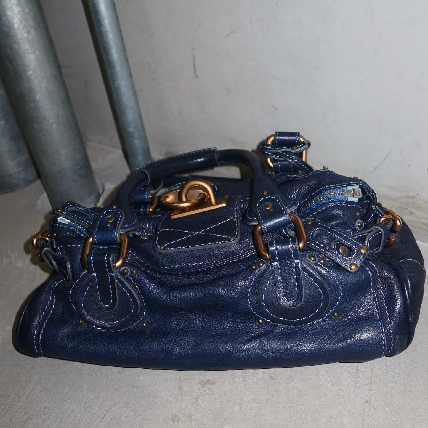 Chloé Navy Paddington Bag