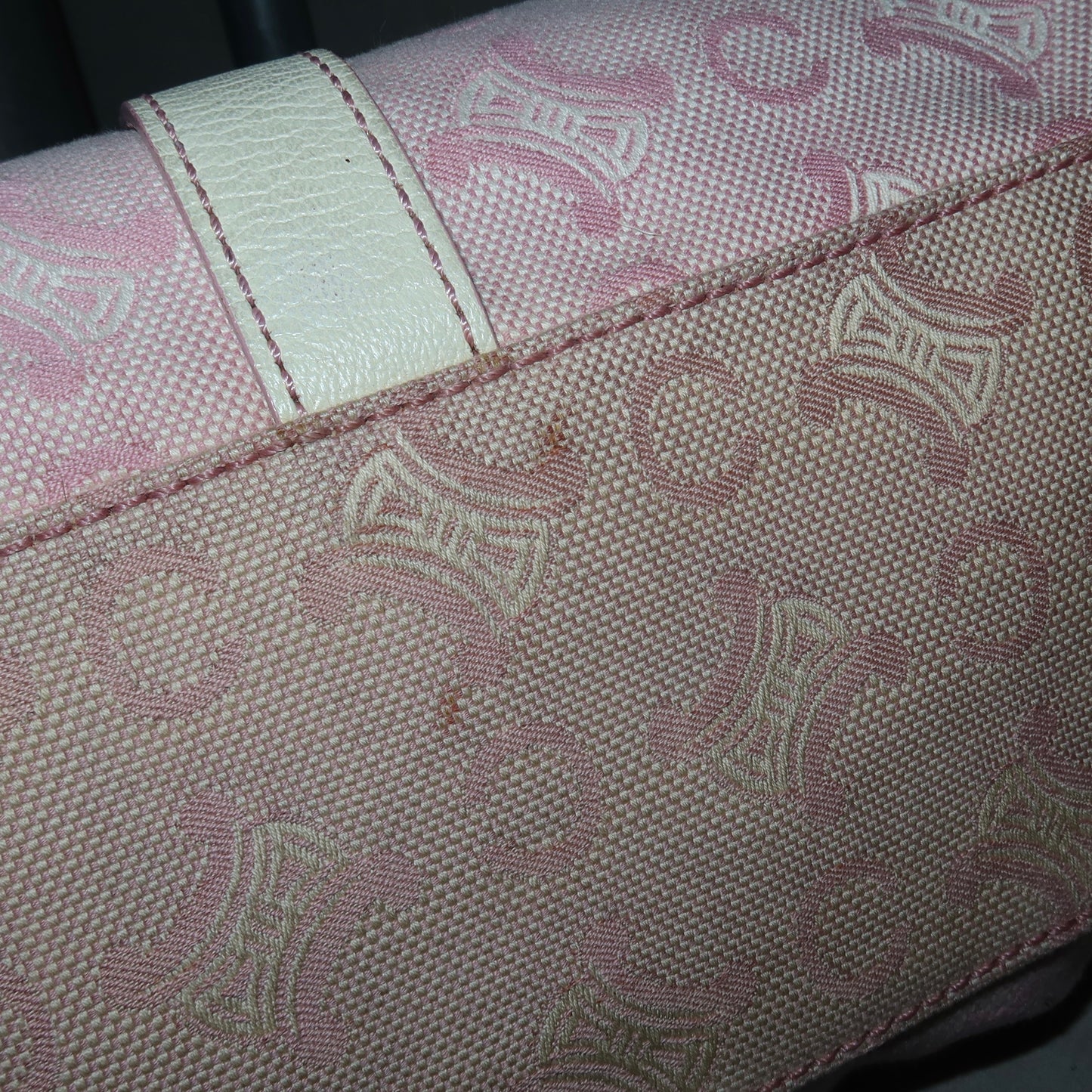 Celine Rabbit Fur Pink Macadam Bag