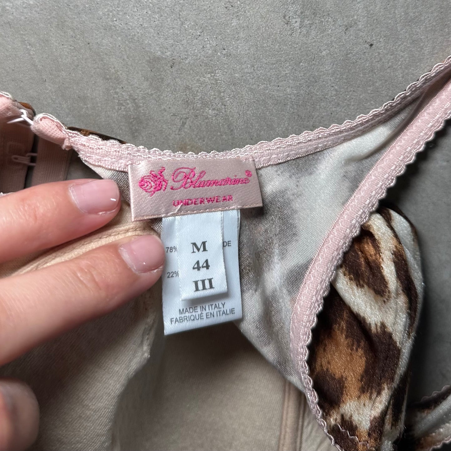 Blumarine Leopard Print Milkmaid Bustier