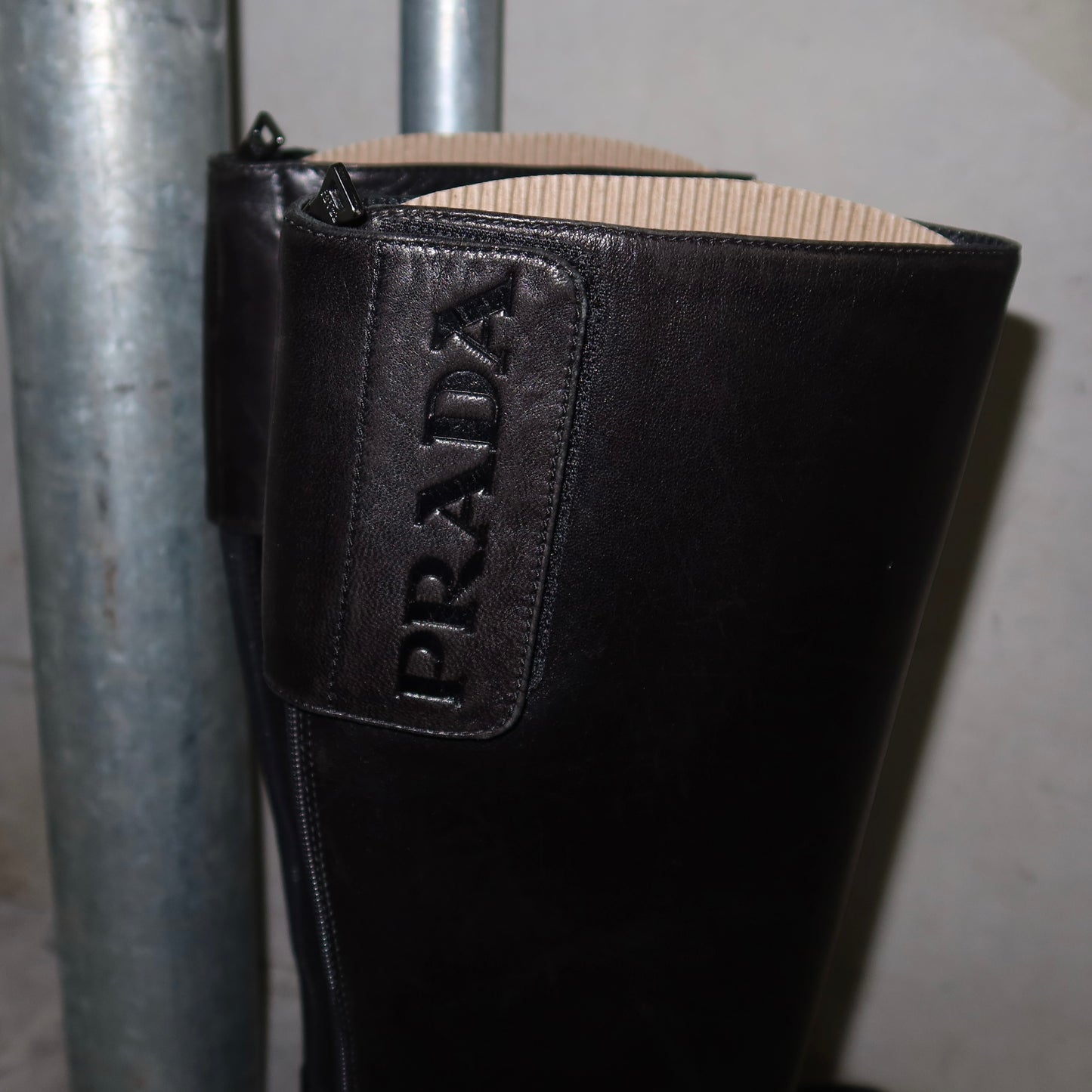 Prada Sport Leather Knee High Boots (36.5)