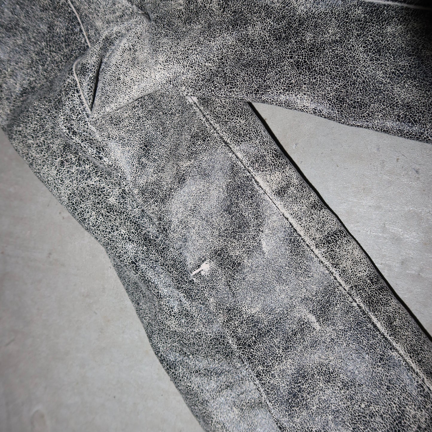 Emporio Armani SS2003 Grey Leather Jacket