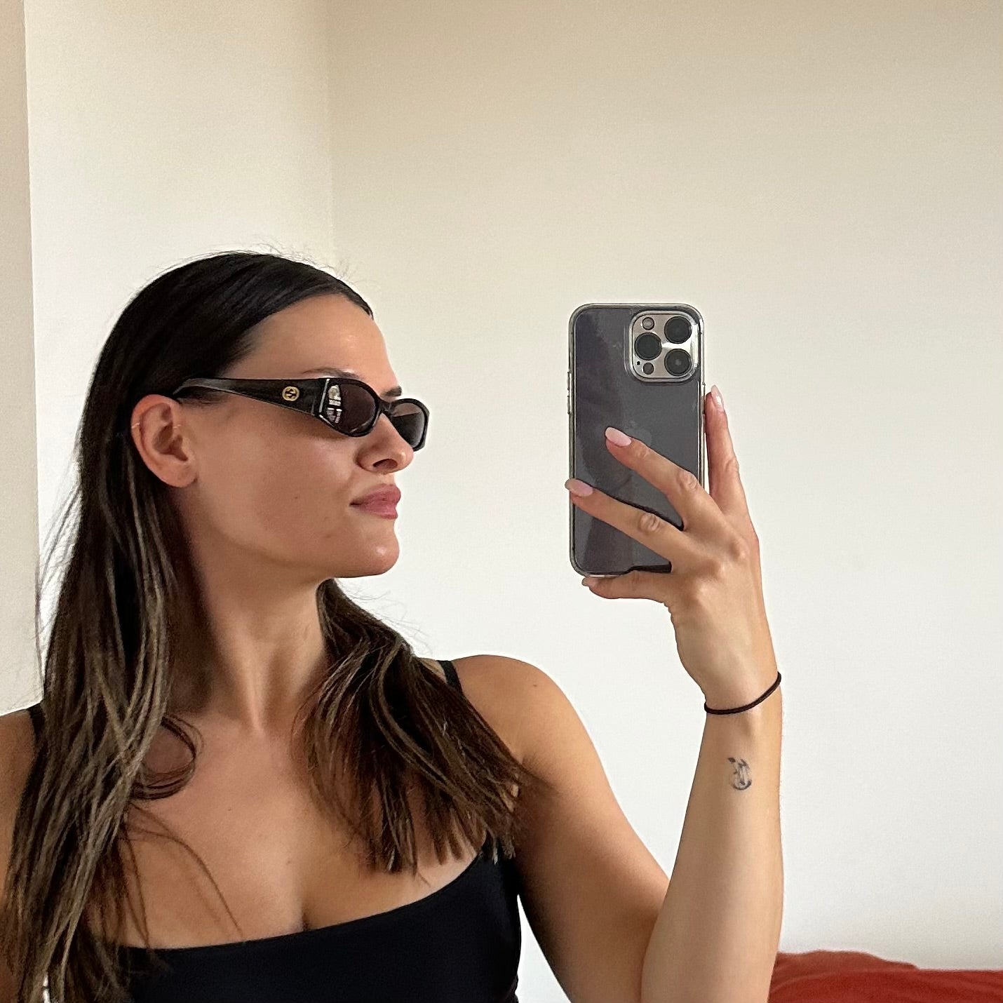 Gucci Brown Sunglasses with Gold GG Logo