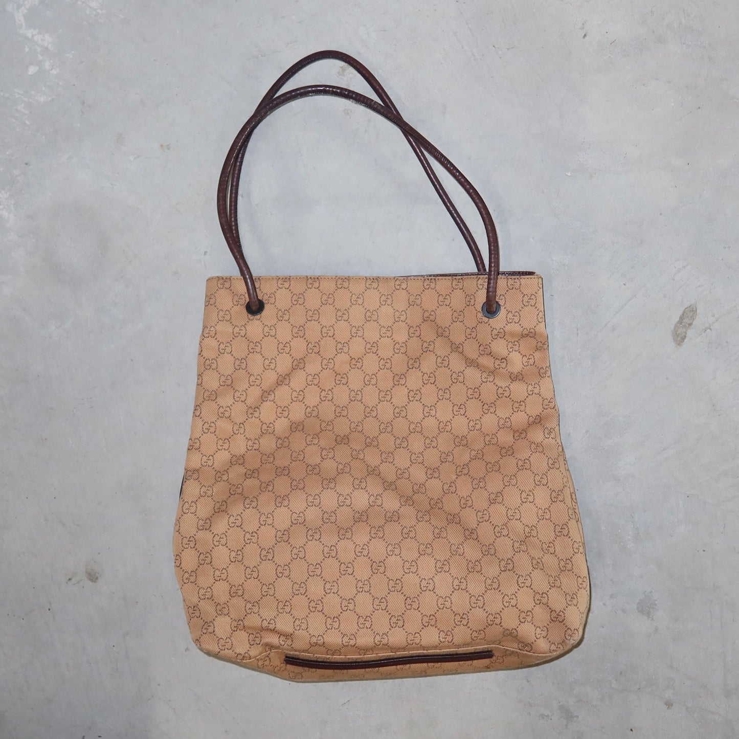 Gucci Monogram Cloth Tote Bag