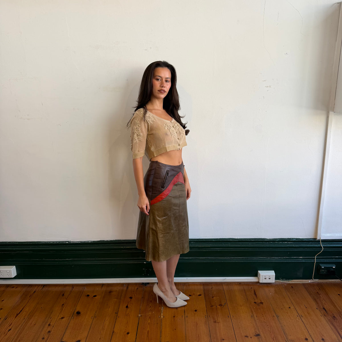 Isabel Marant AW2000 Leather Skirt