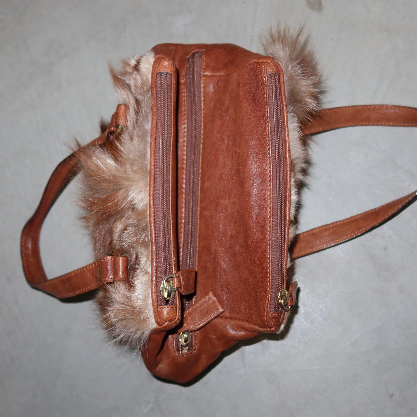 Paolo Masi Brown Fox Fur Bag