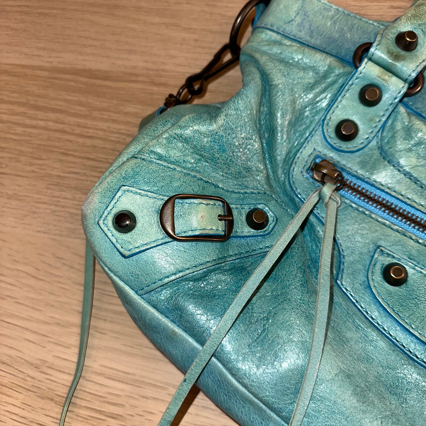 Balenciaga Aqua Blue 'The First' Bag
