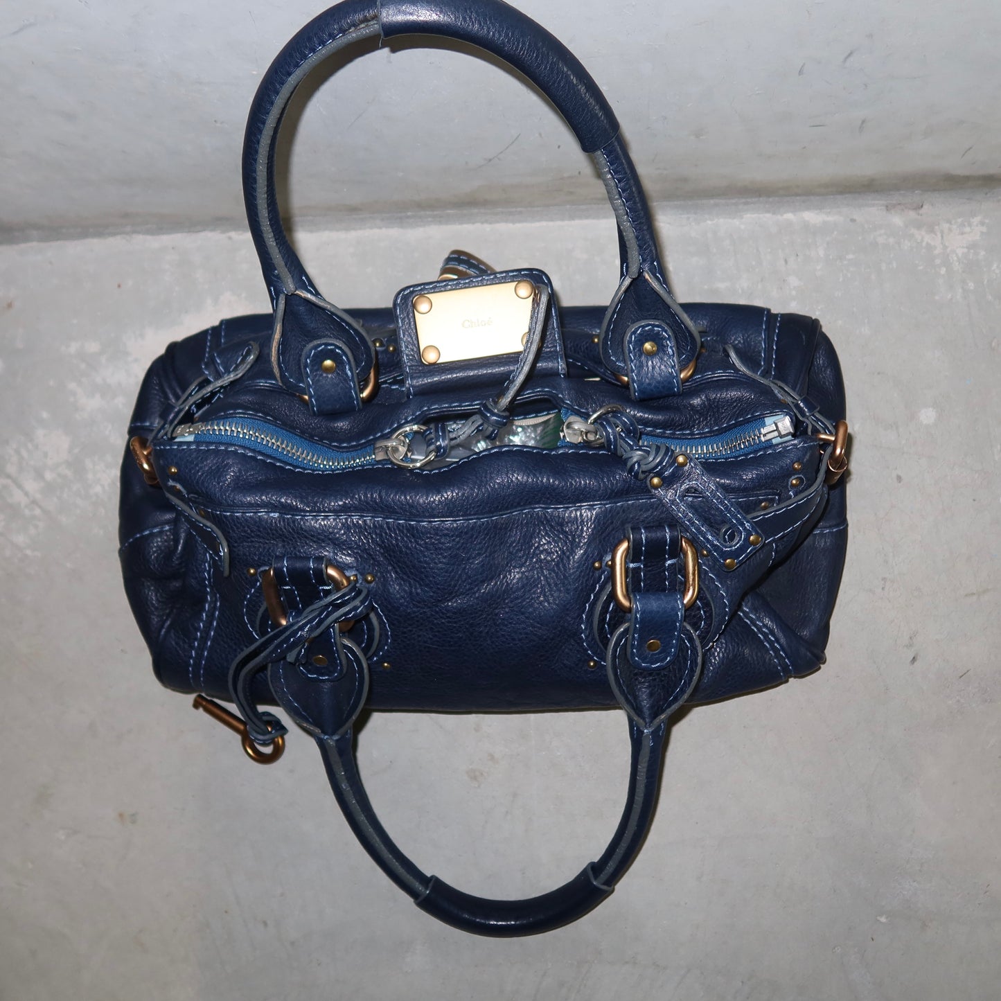Chloé Navy Paddington Bag