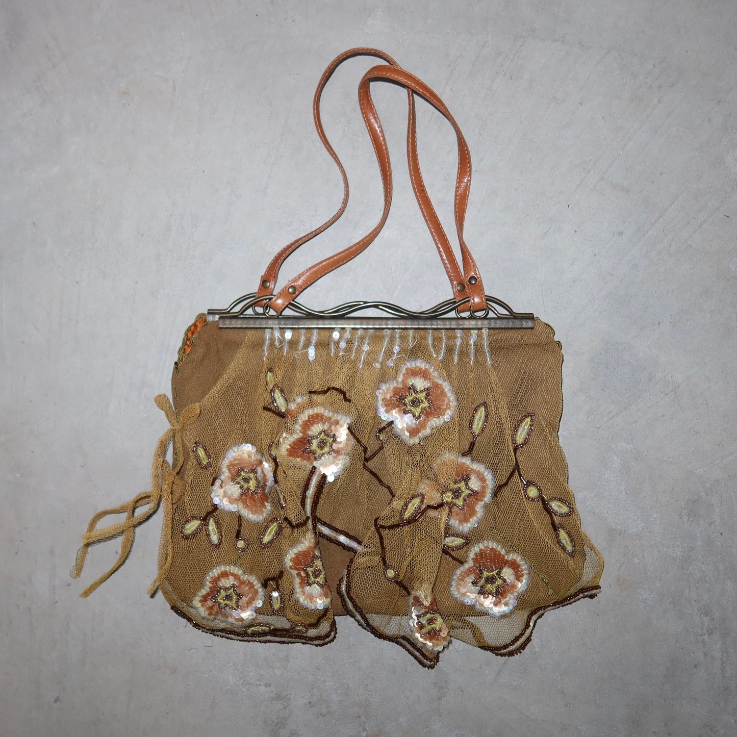Jamin Puech Floral Curtain Bag