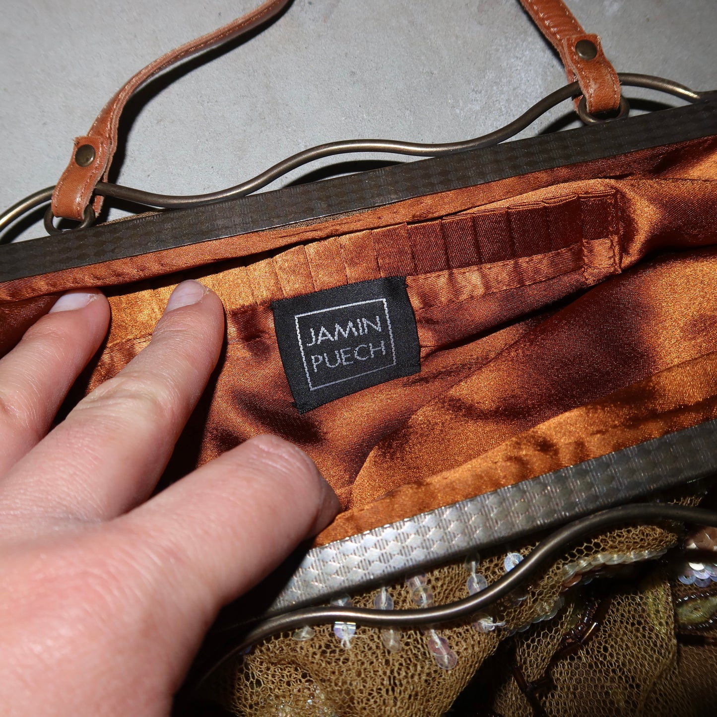 Jamin Puech Floral Curtain Bag