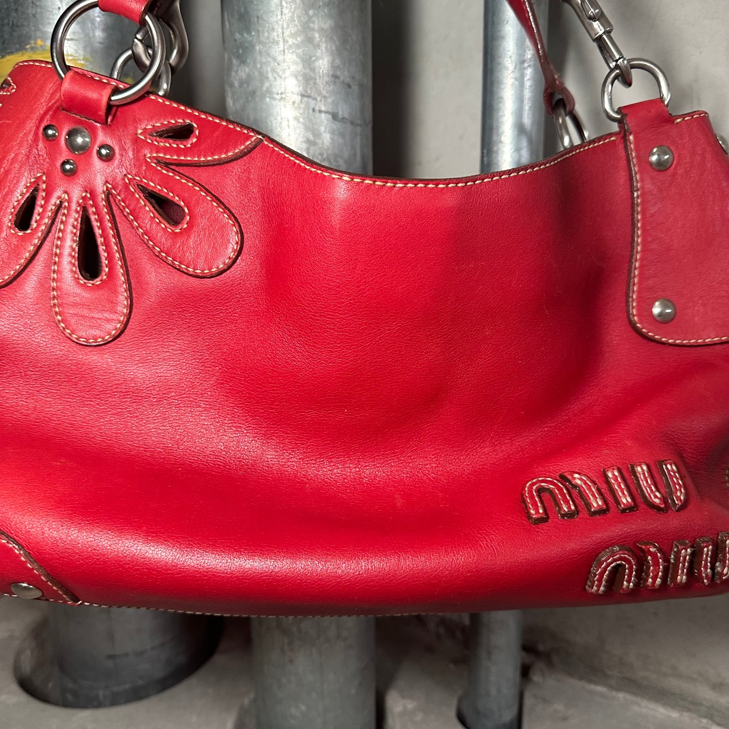 Miu Miu Rare Red Leather Bag