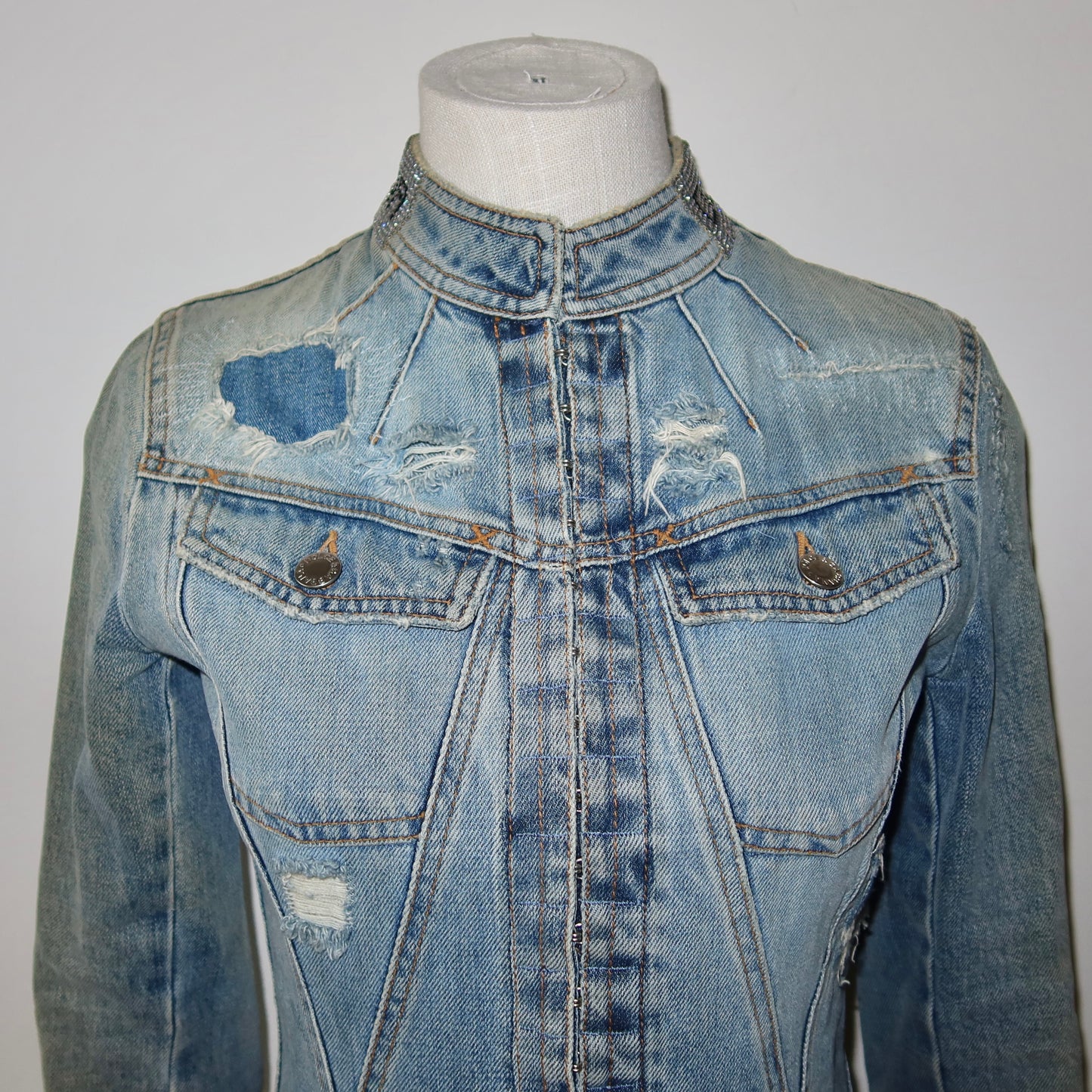 Dolce & Gabbana Rhinestone Denim Jacket