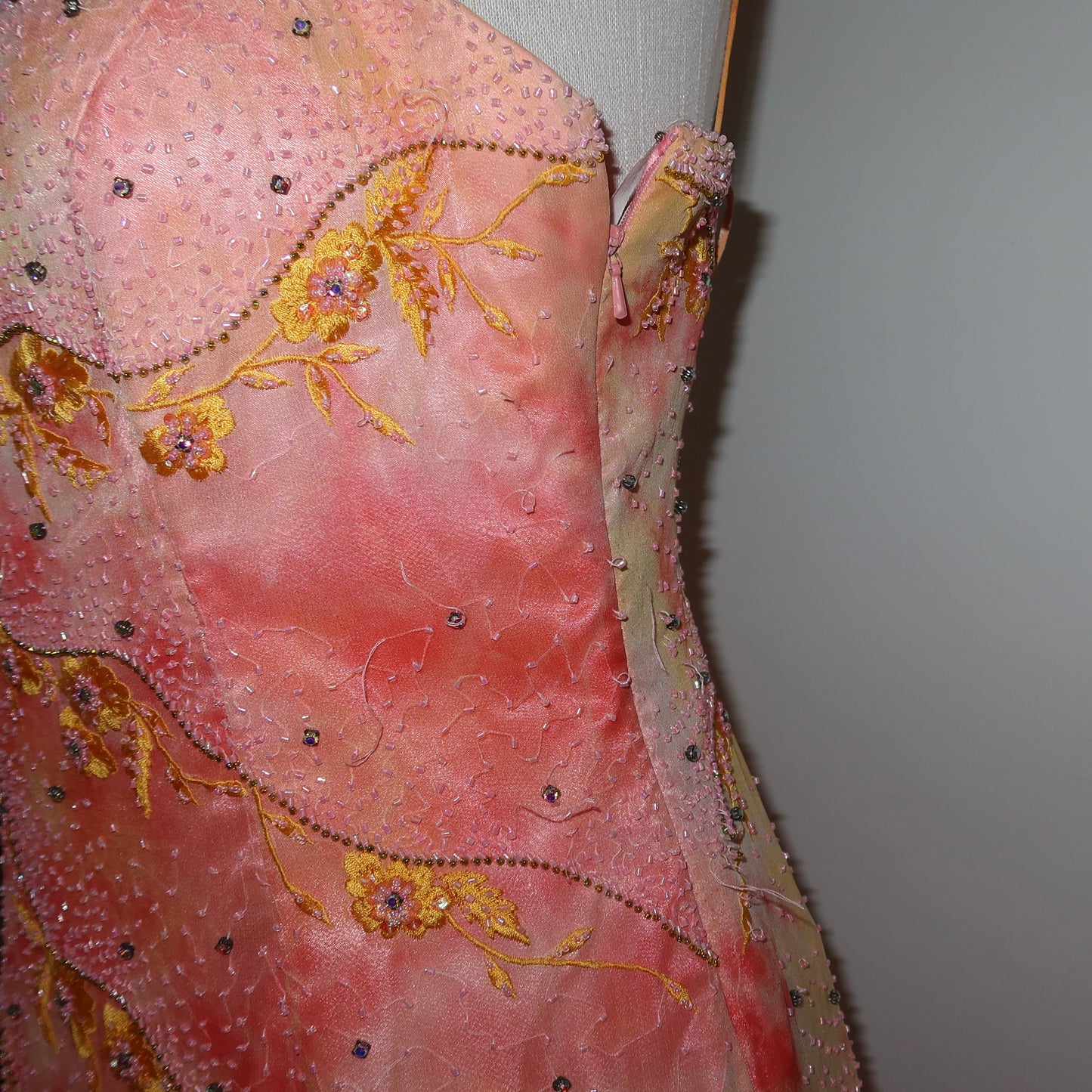 YVE London Beaded Silk Dress
