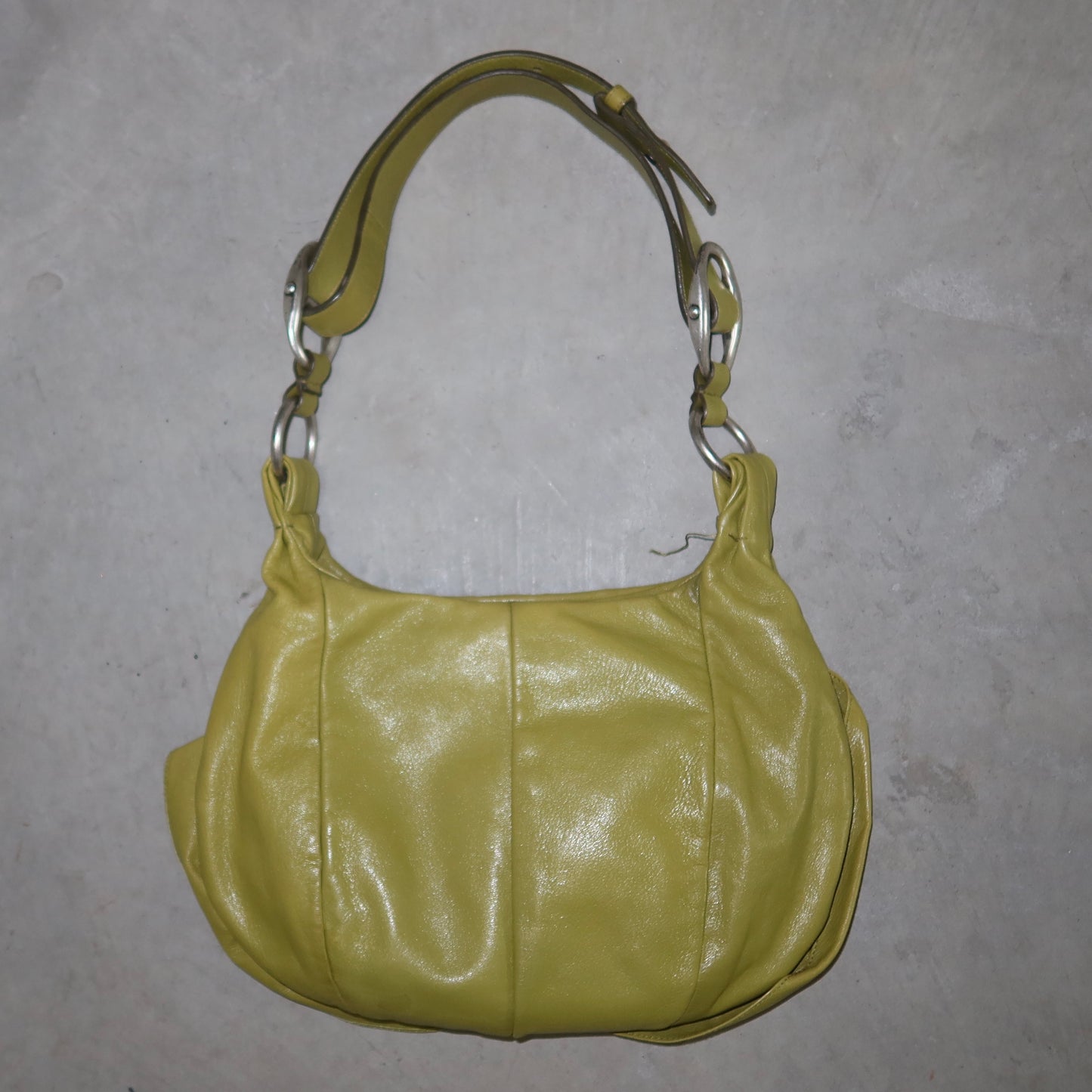 YSL Green Leather Nadja Bag