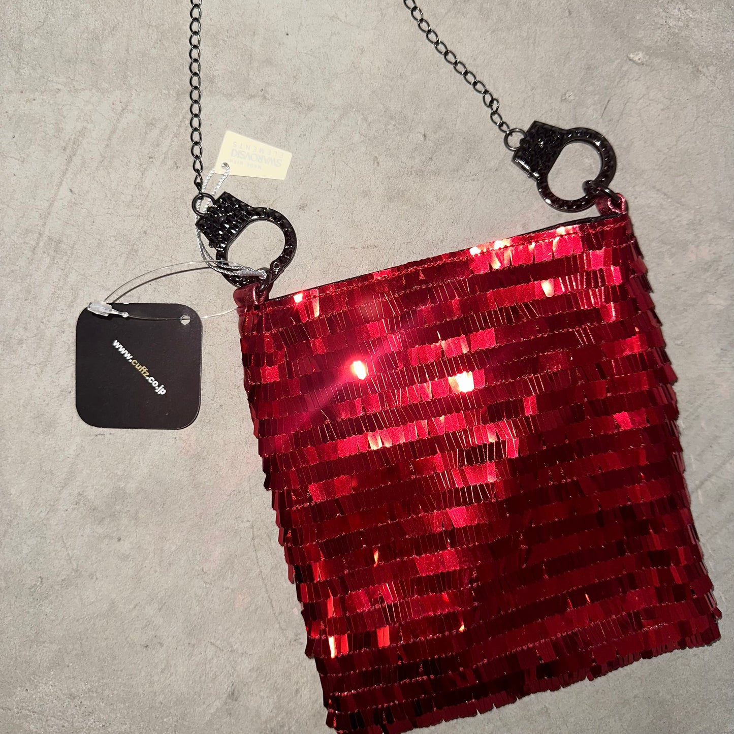 Cuffz BNWT Red Sequin Mini Crossbody Bag