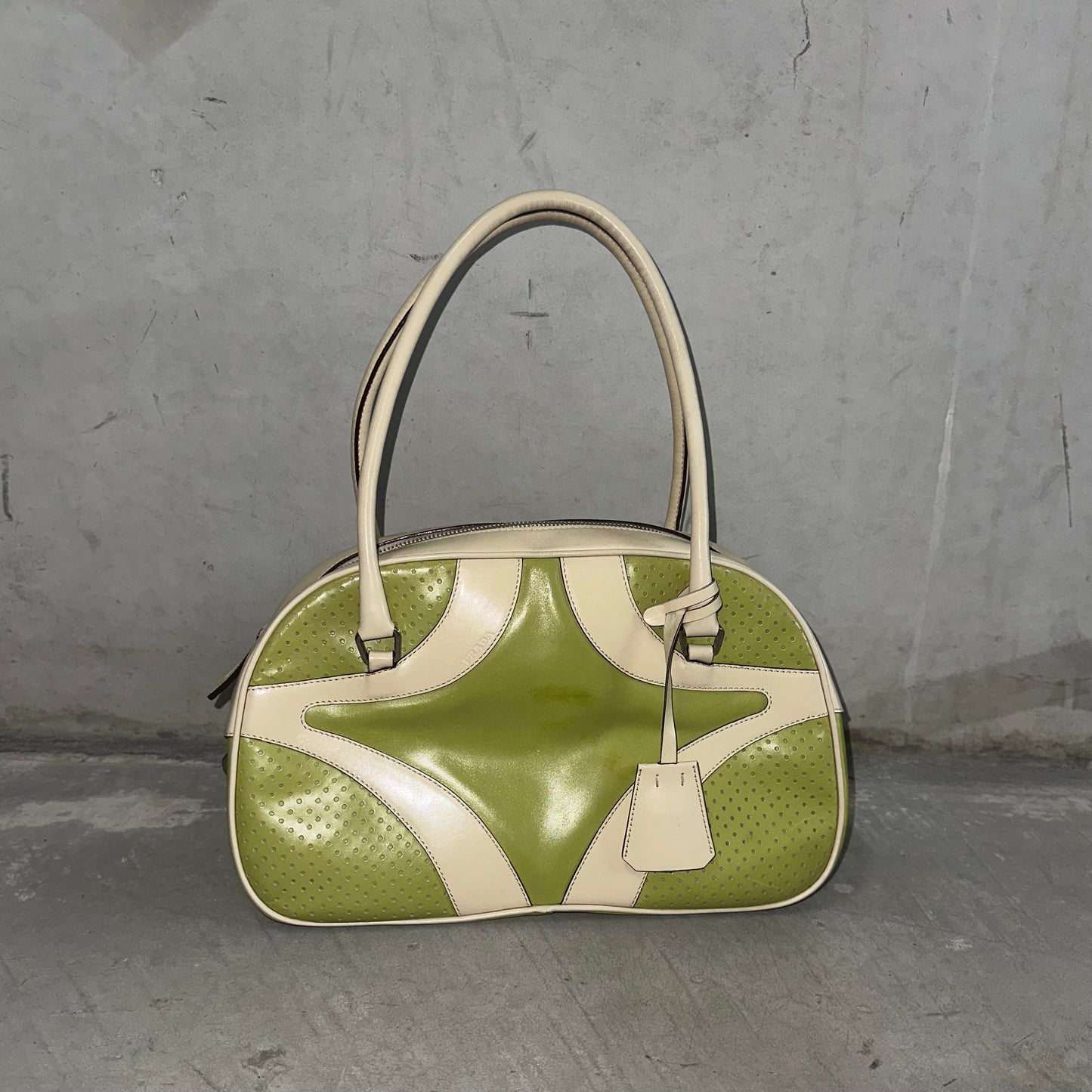 Prada Rare Green Bowling Bag