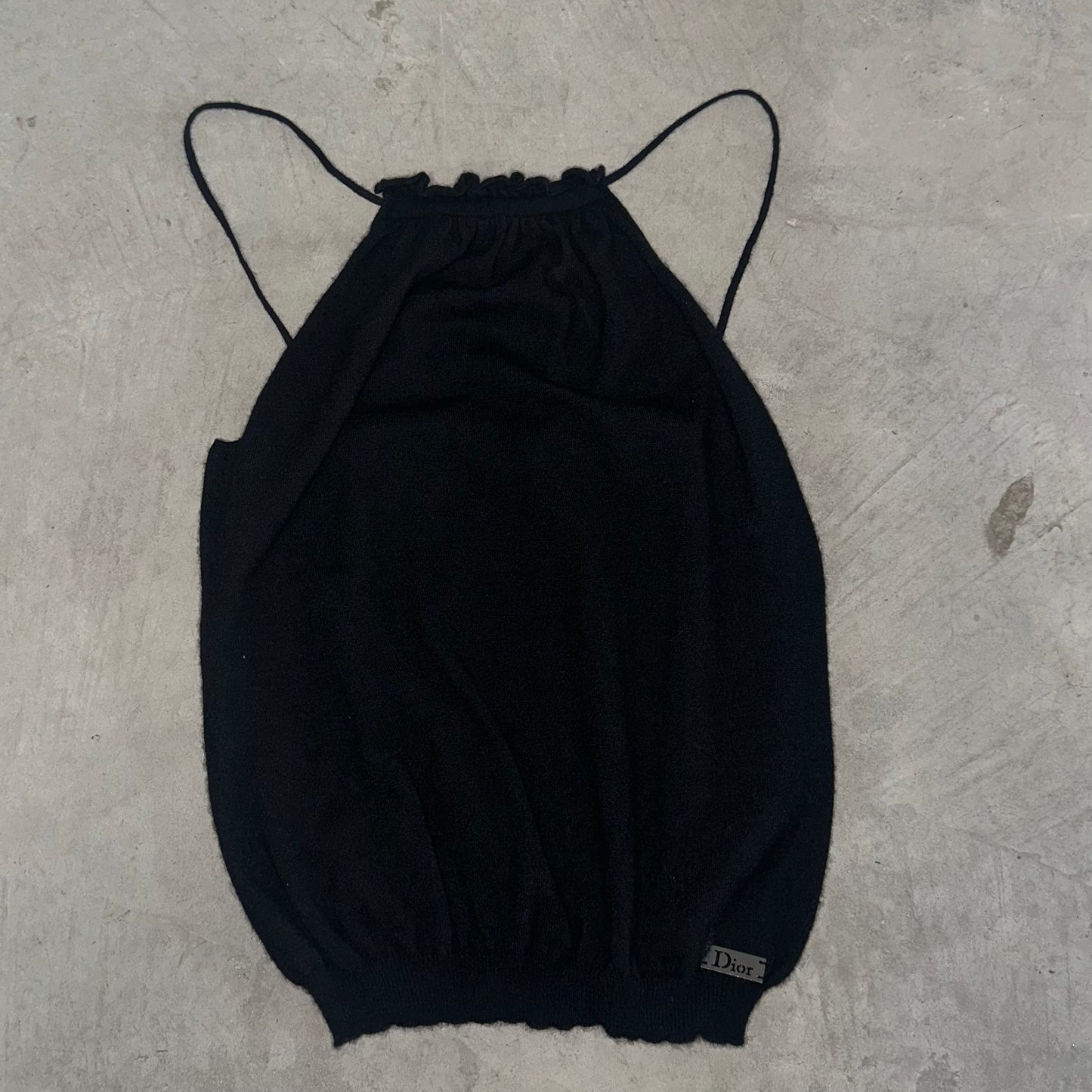 Dior by Galliano Cashmere Halter Neck