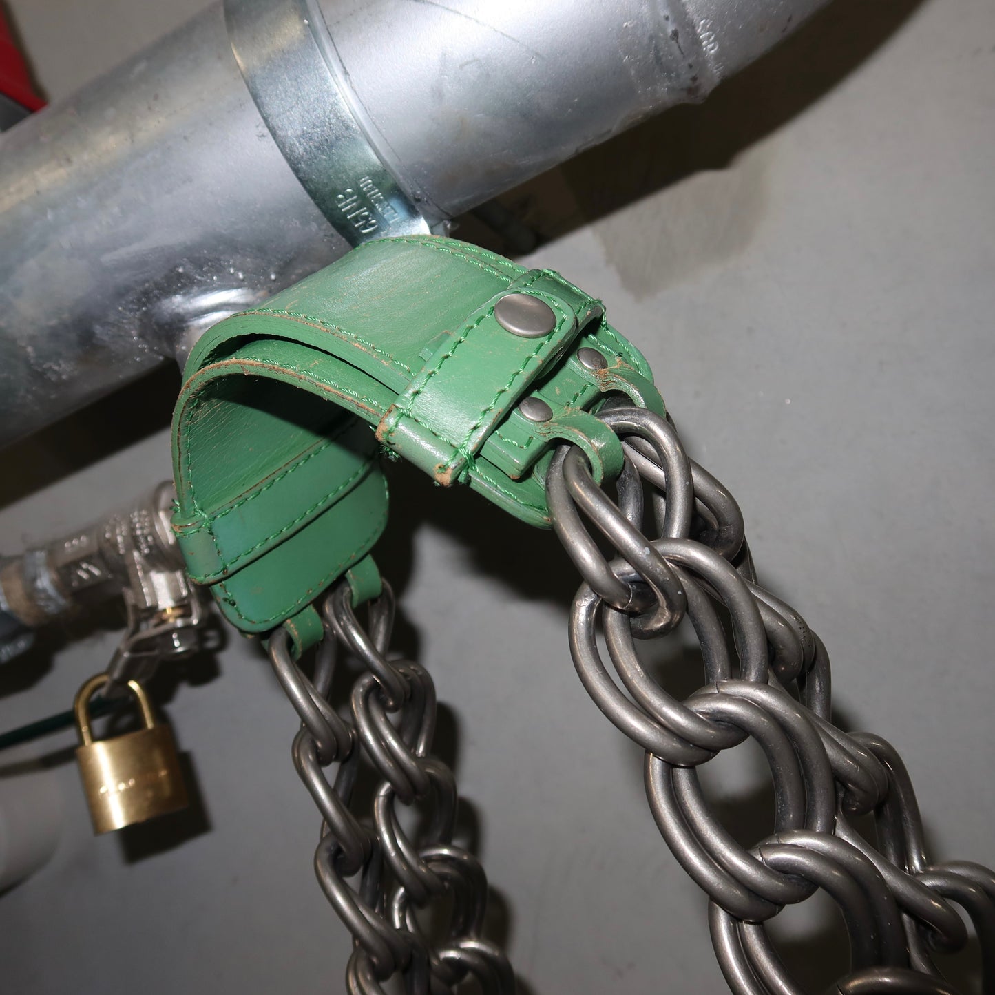 Chloé Green Leather AW2003 Chain Bag
