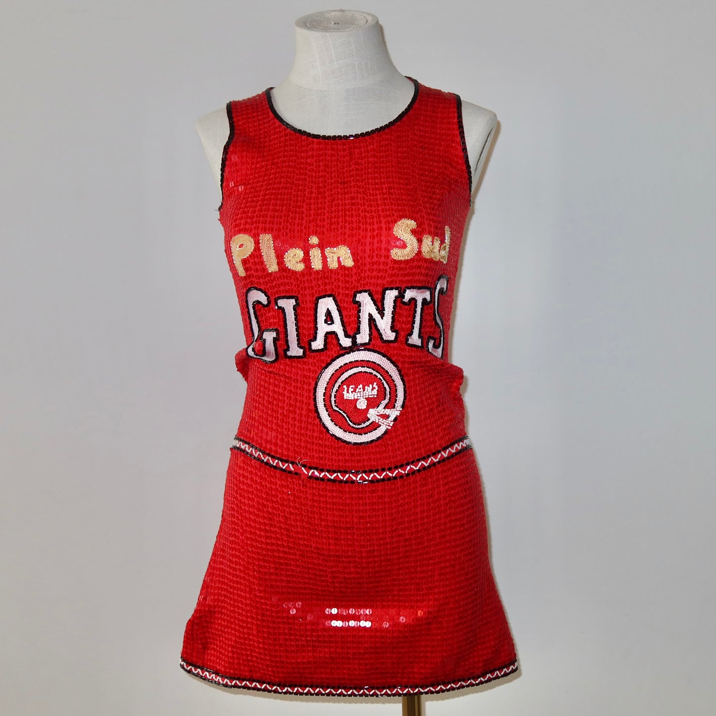 Plein Sud Sequin Basketball Mini Dress