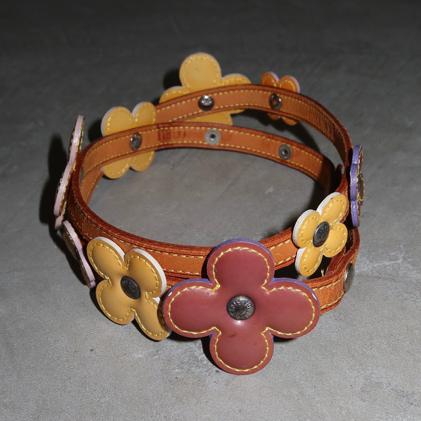 Louis Vuitton Vernis Lexington Flower Belt