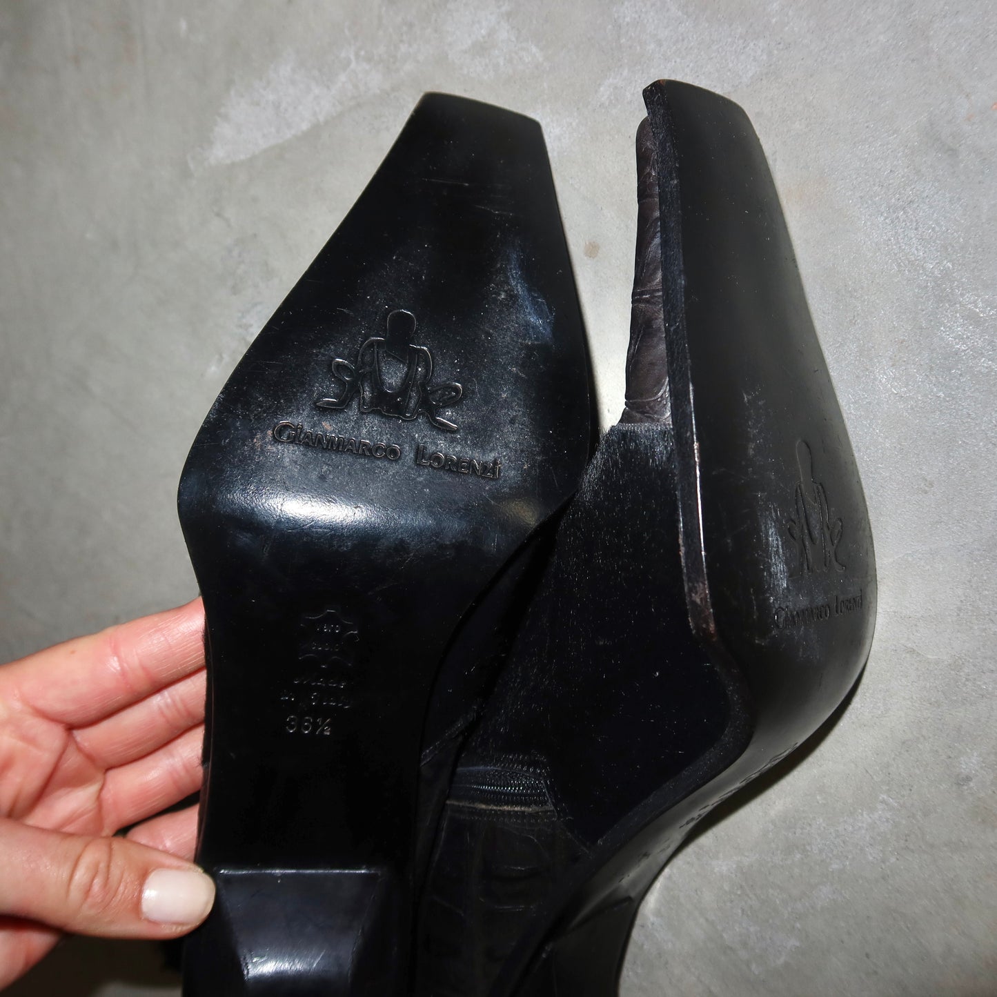 Gianmarco Lorenzi Cowhide and Crocodile Boots (36.5)