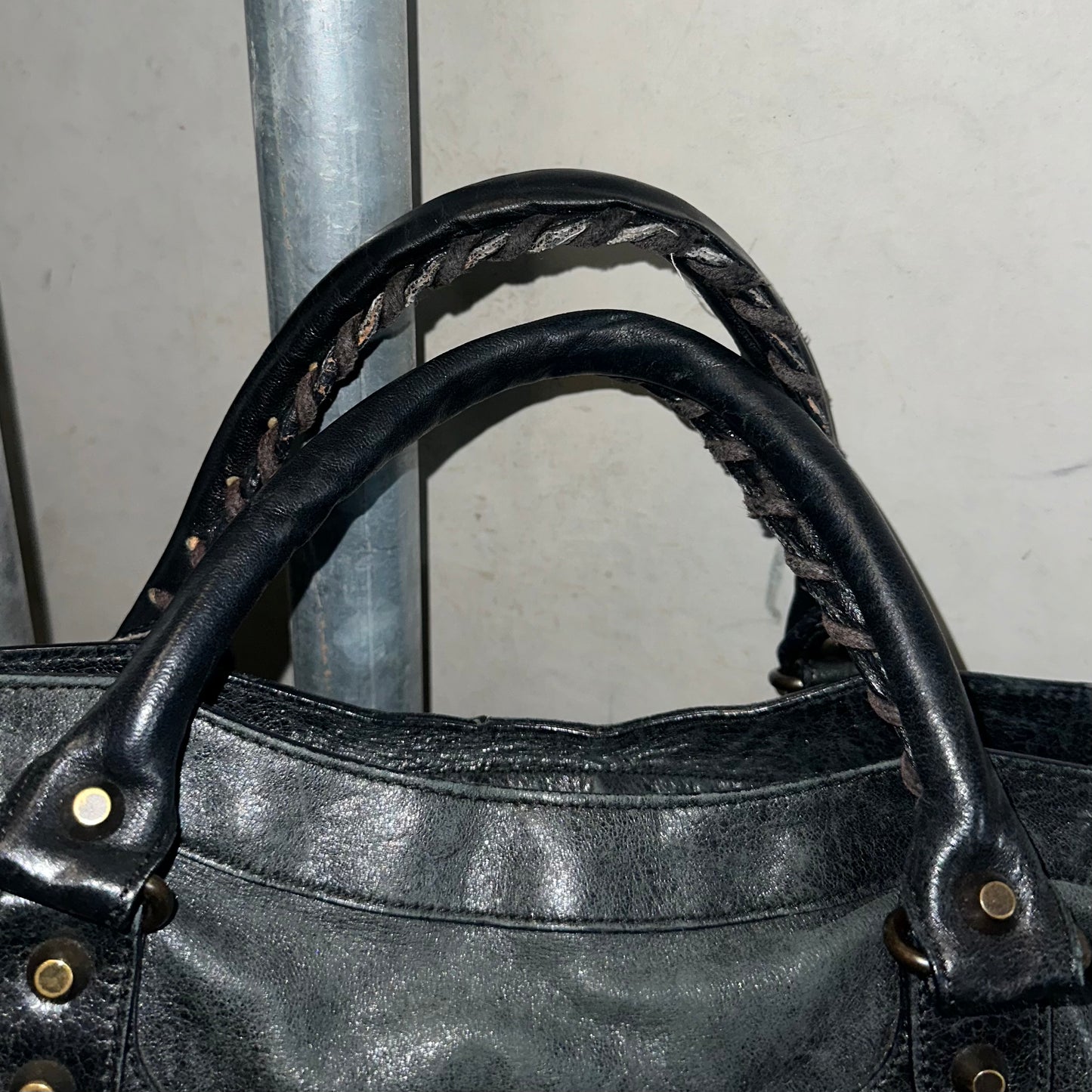 Balenciaga Black Motorcycle/City 2WAY Bag