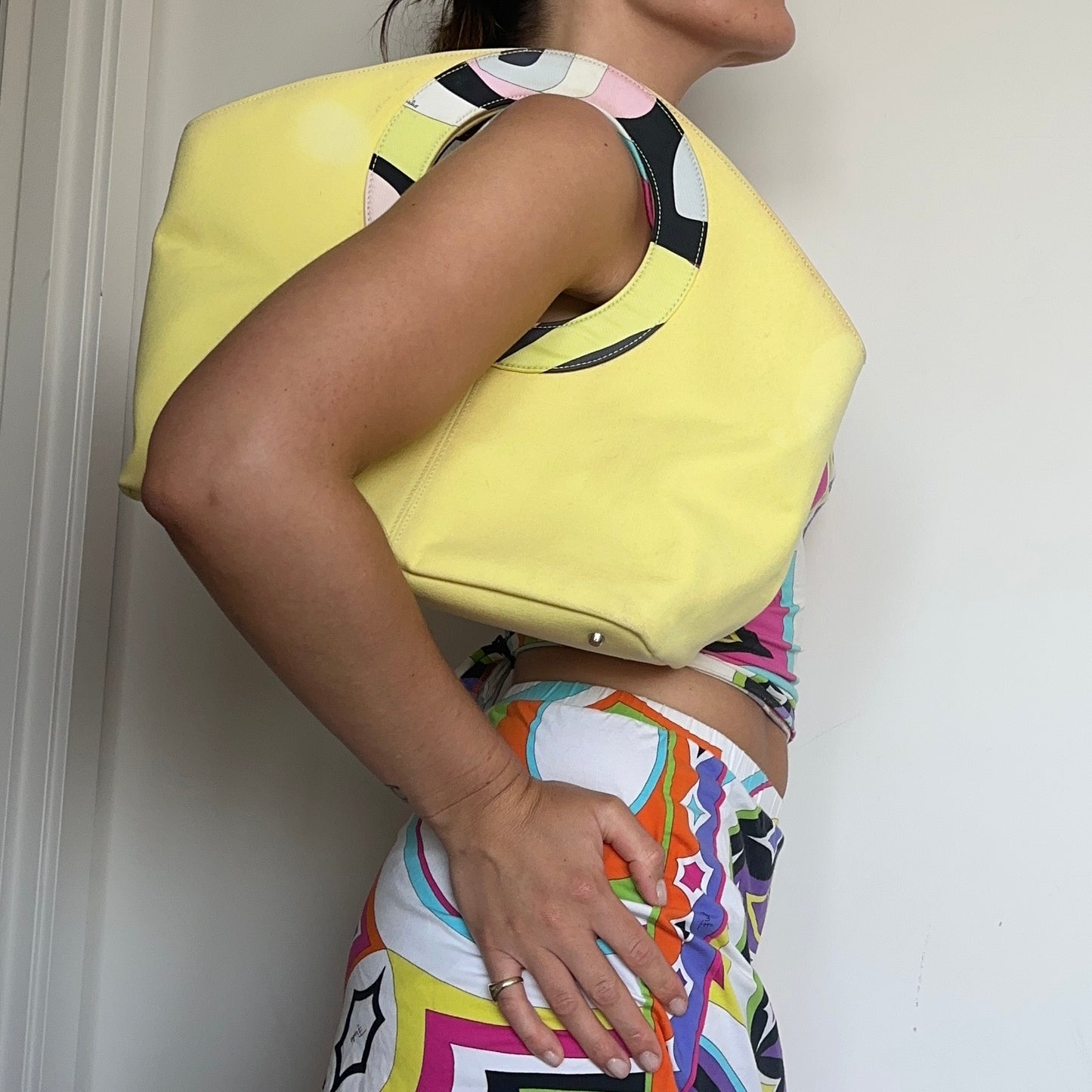 Emilio Pucci Large Yellow Bag