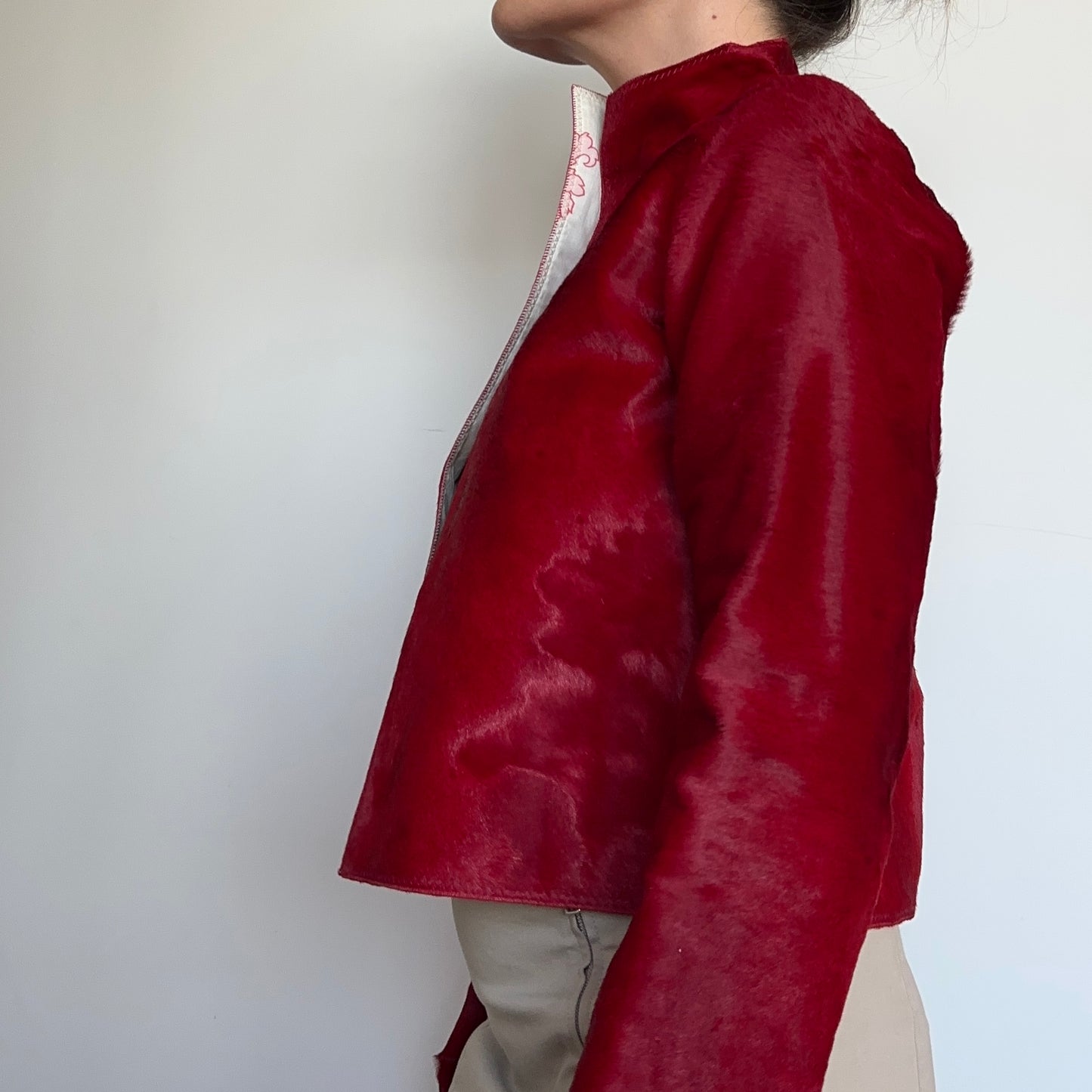 Marni Red Cowhide Jacket