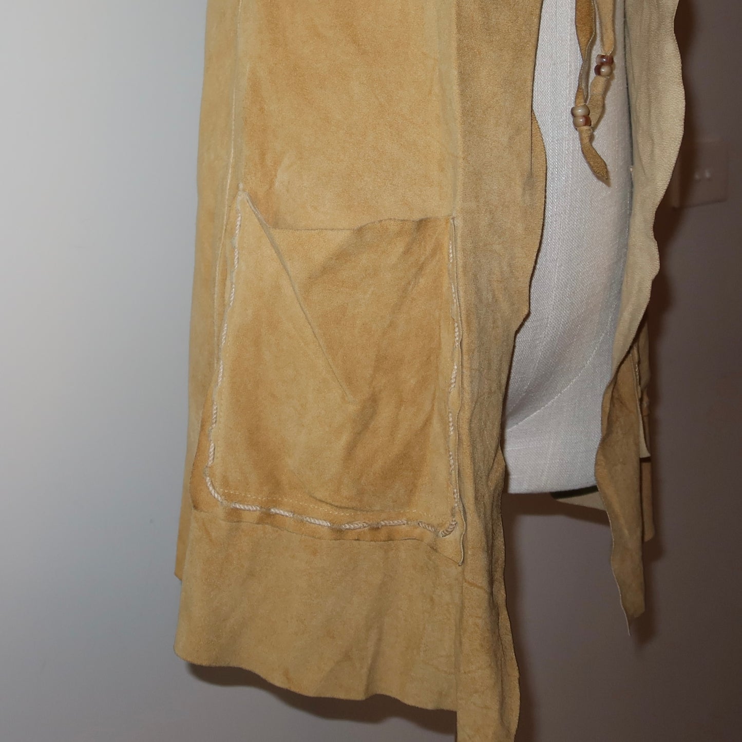 D&G Suede Tie Front Top