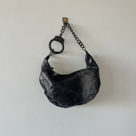 Cuffz 'Snake Bite' Large Barfly Bag with Swarovski Cuff