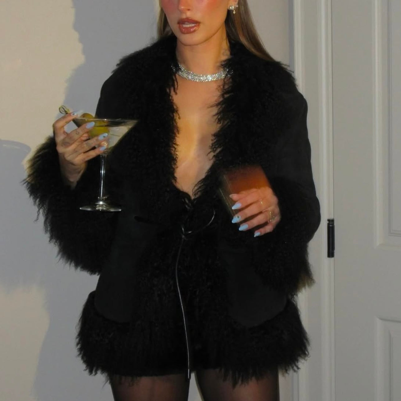 Gucci AW1999 Mongolian Fur and Suede Coat