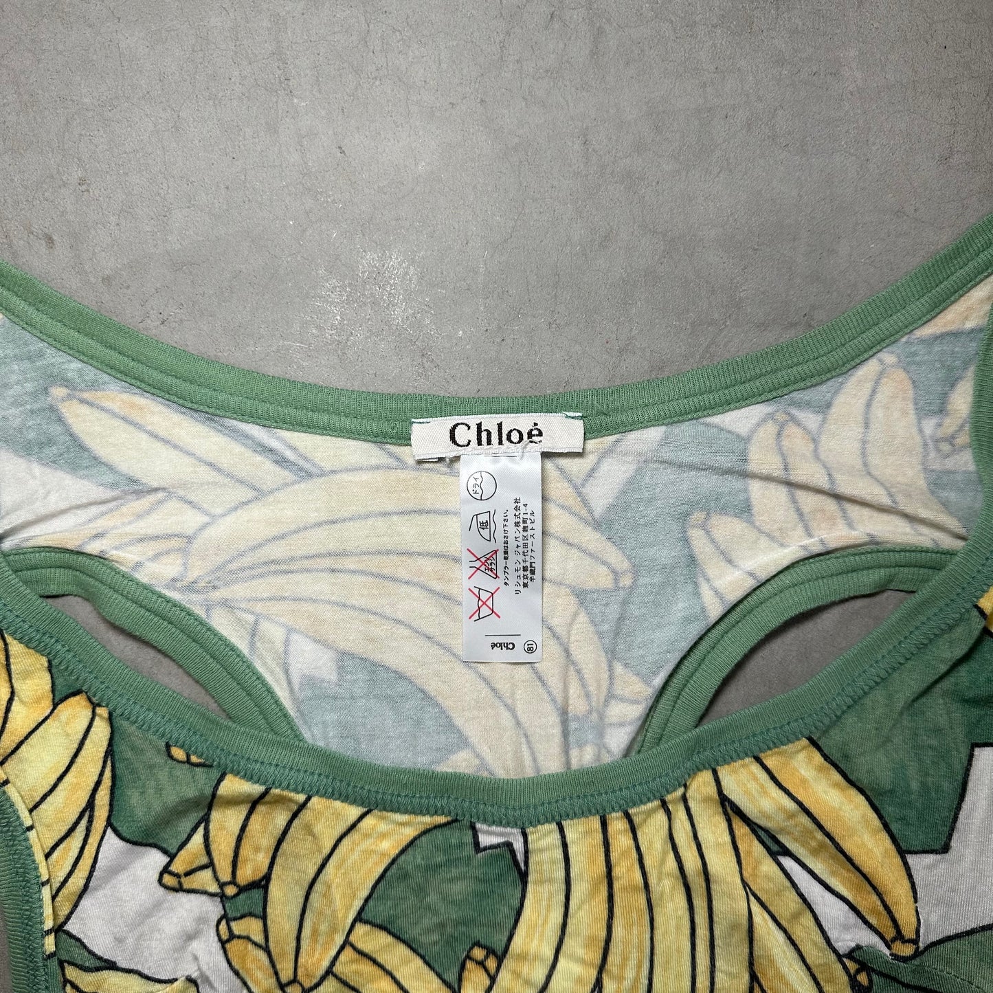 Chloé Rare SS2004 Banana Cut Out Top