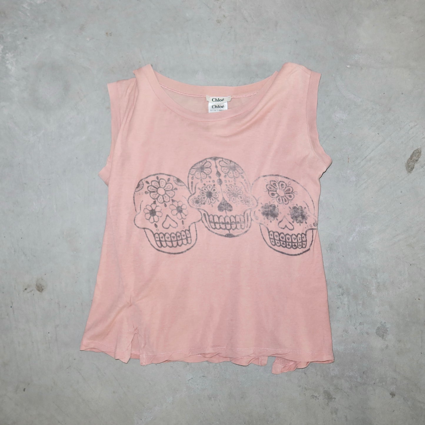 Chloé SS2006 Pink Sugar Skull Tank