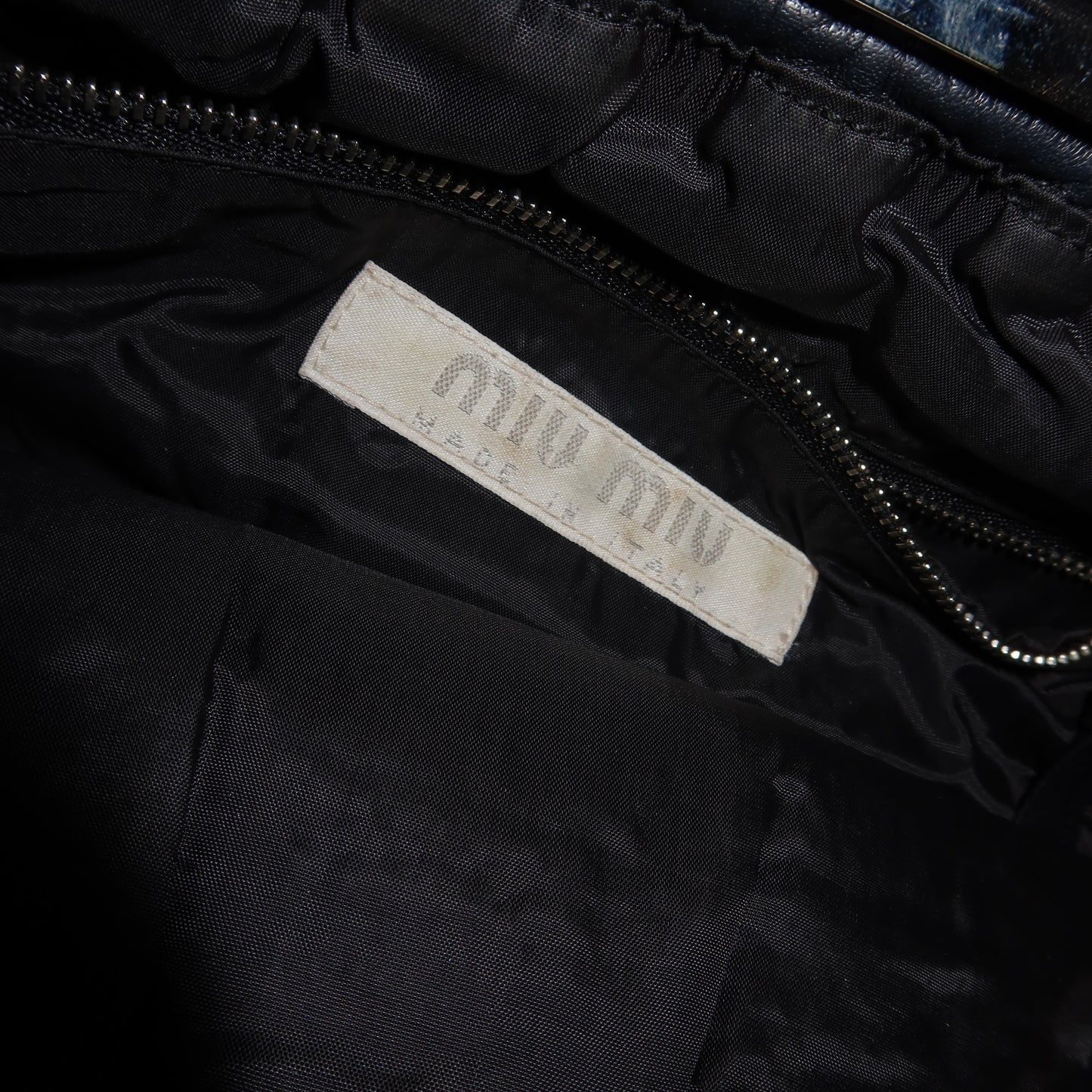 Miu Miu Black & Pink Leather Shoulder Bag