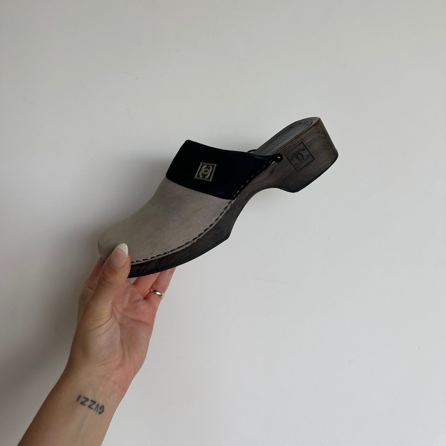 Chanel Two Tone Clogs (37)
