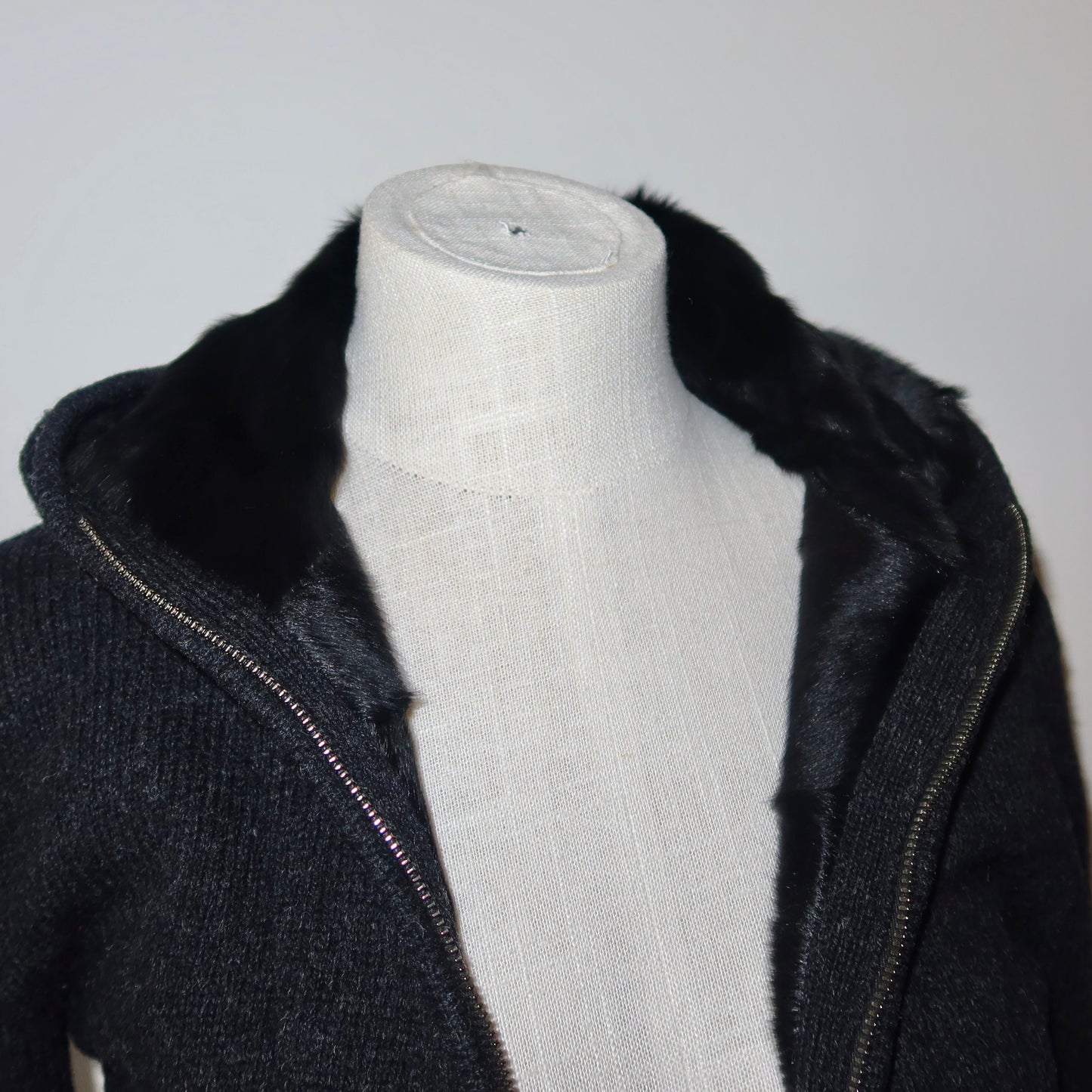 Prada Sport Wool and Goat Fur Hoodie