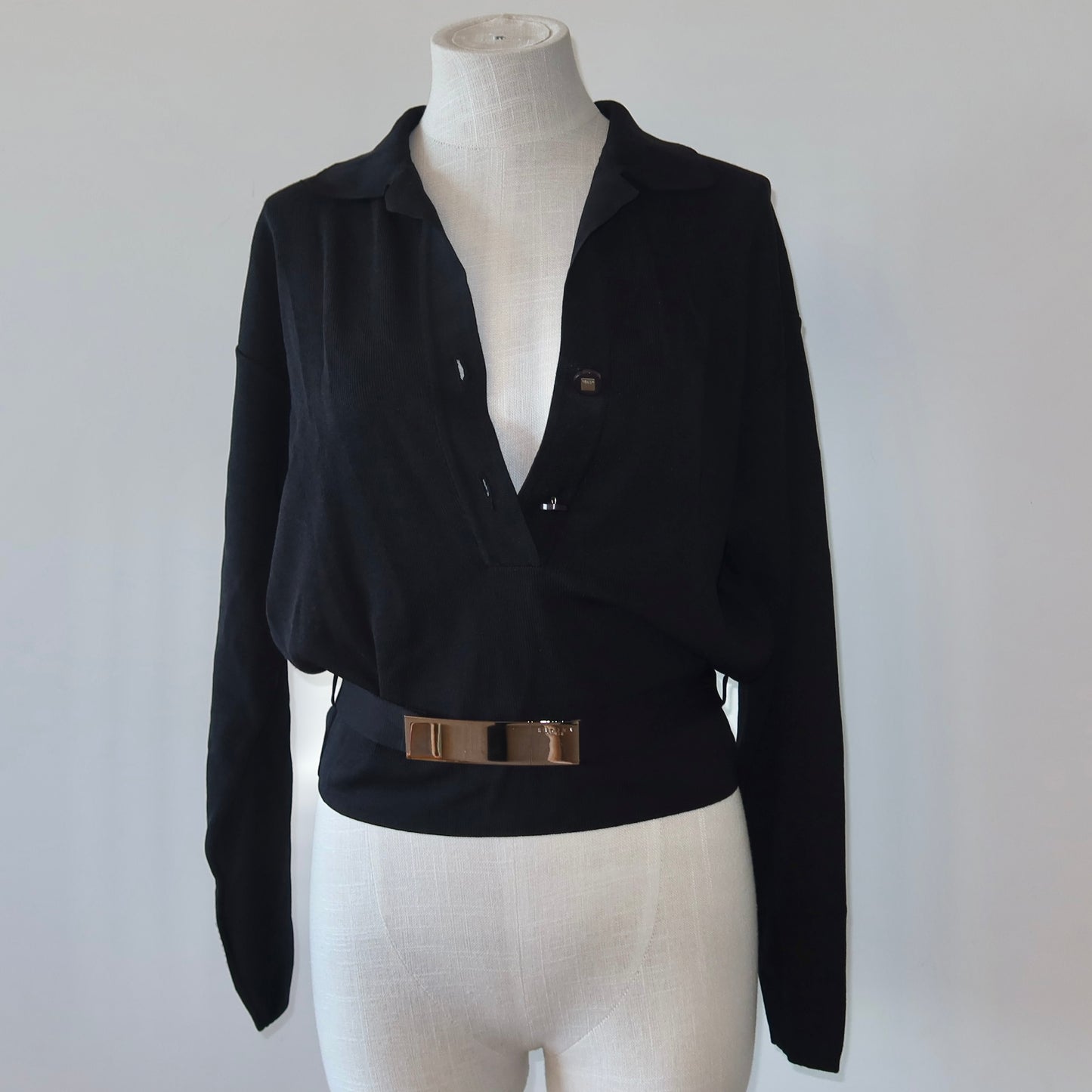 Celine Belted Knit Raglan